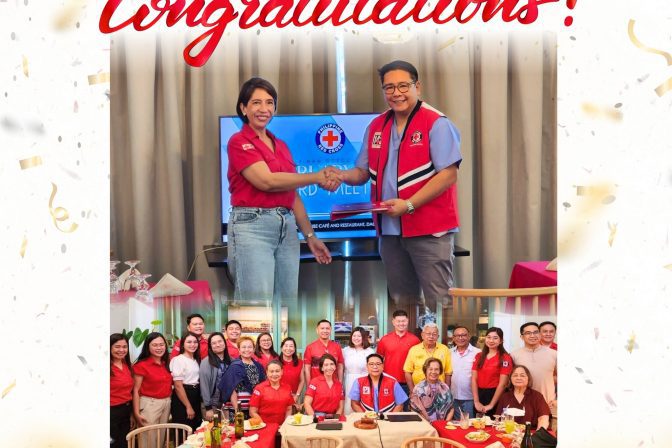 Chairman of the Board of Directors of the Philippine Red Cross – Pangasinan Chapter!